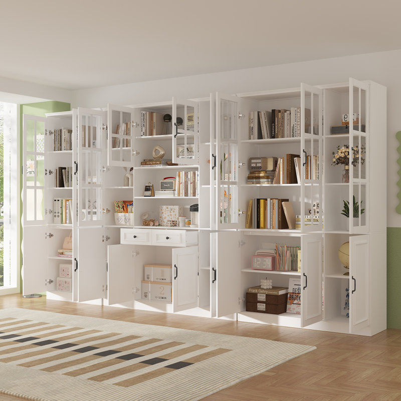 Red Barrel Studio® 78.7'' H X 141.7'' W 5-Tier Bookcase With